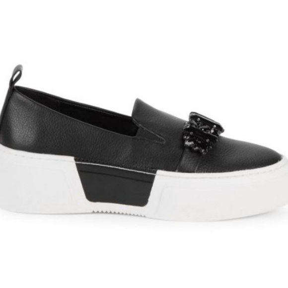 Karl Lagerfeld ParisLamirra Embellished Platform Sneakers Size 7 - Picture 12 of 12